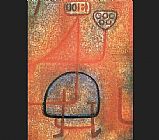 Paul Klee Canvas Paintings - The Pretty Gardener